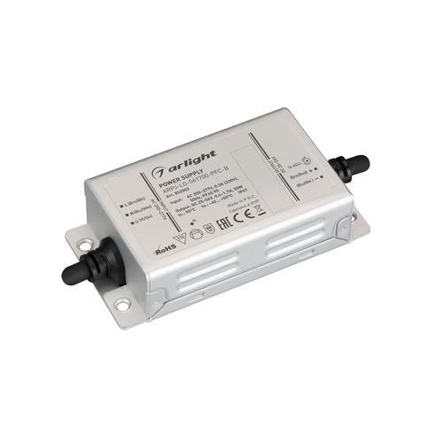 Блок питания ARPJ-LG-561700-PFC-B (50W, 25-56V, 0.4-1.7A) (Arlight, IP67 Металл, 5 лет)