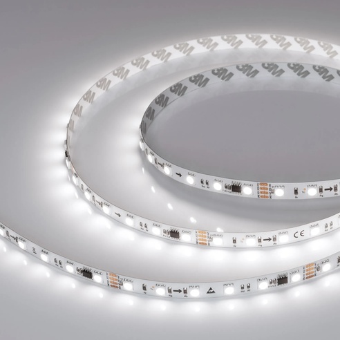 Лента светодиодная SPI-B60-10mm 24V White6000-PX6-RAM (15 W/m, IP20, 5060, 5m) (Arlight, бегущий огонь)