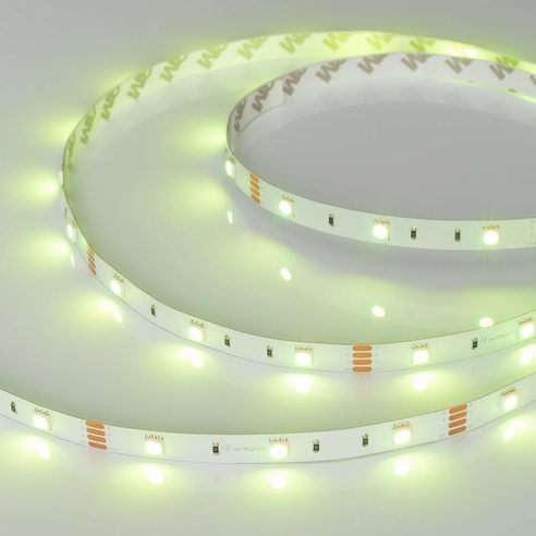 Лента светодиодная RT-B30-10mm 12V RGB (7.2 W/m, IP20, 5060, 5m) (Arlight, Открытый)