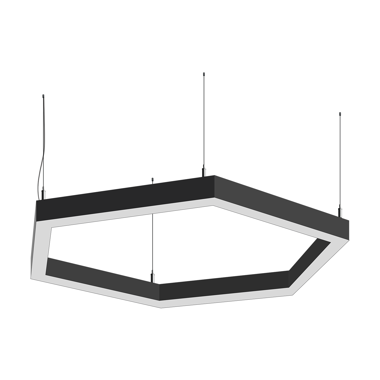 Светодиодный фигурный светильник MS-HEX-O Шестиугольник 6x250mm 30W  3000/4000/6000К