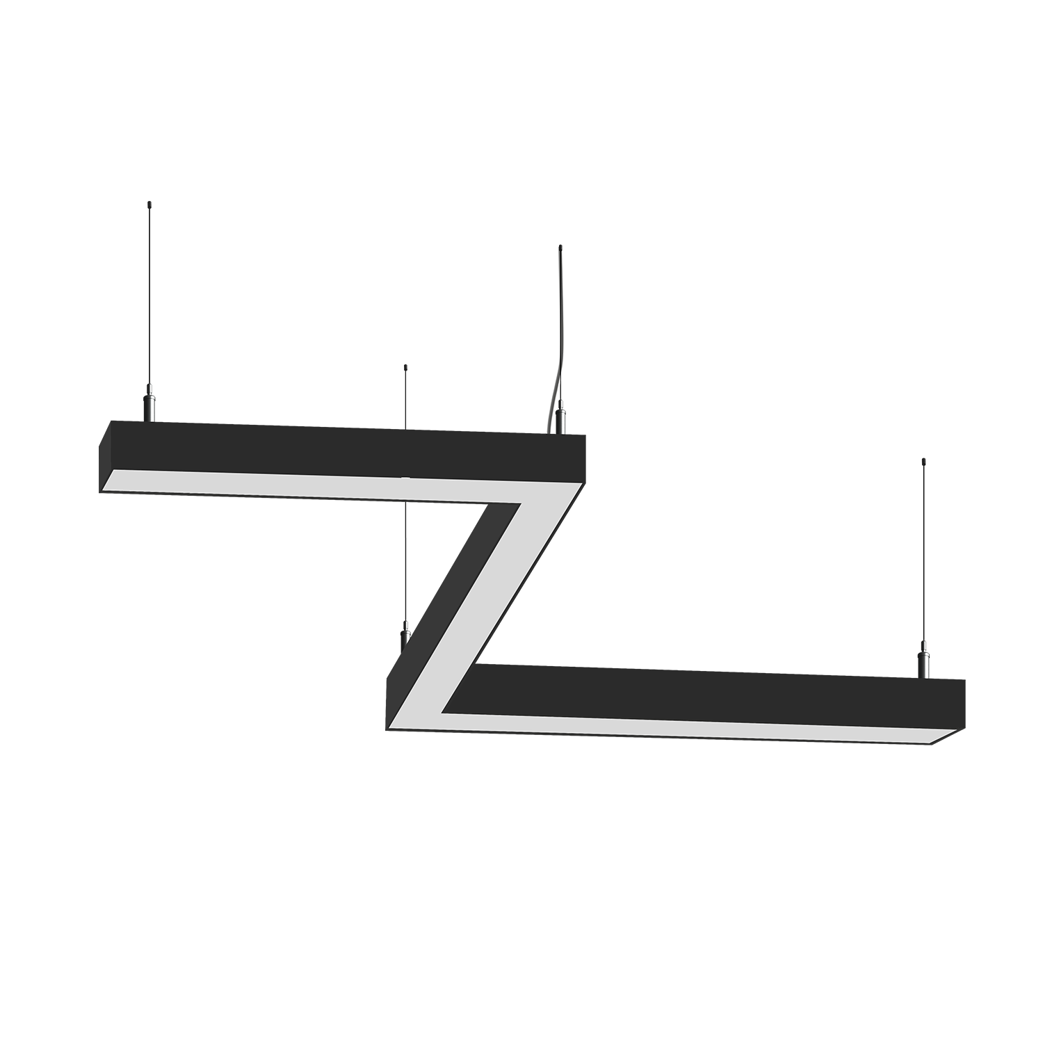 Cветодиодный фигурный светильник MS-ZIG Зигзаг 6x500mm 120W  3000/4000/6000К