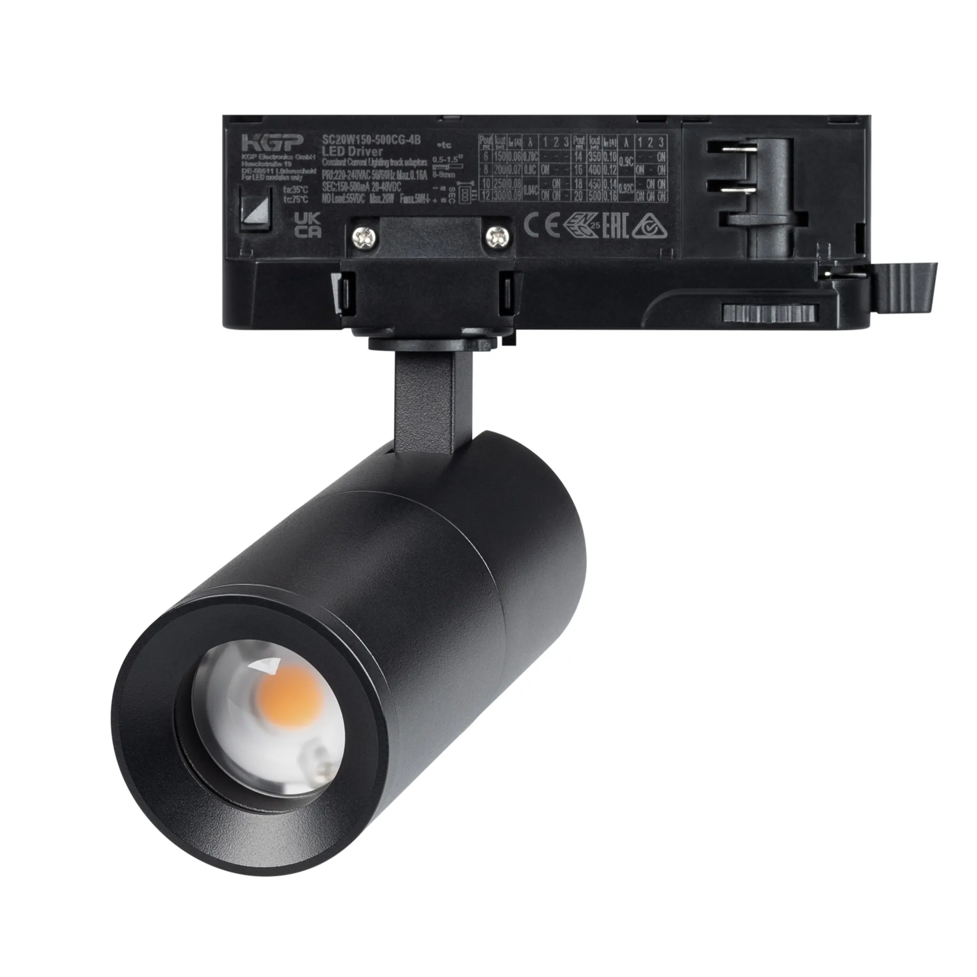 Светильник LGD-ARTEMIS-TRACK-4TR-R55-12W Warm2700 (BK, 8-80 deg, 230V, DALI) (Arlight, IP20 Металл, 5 лет)