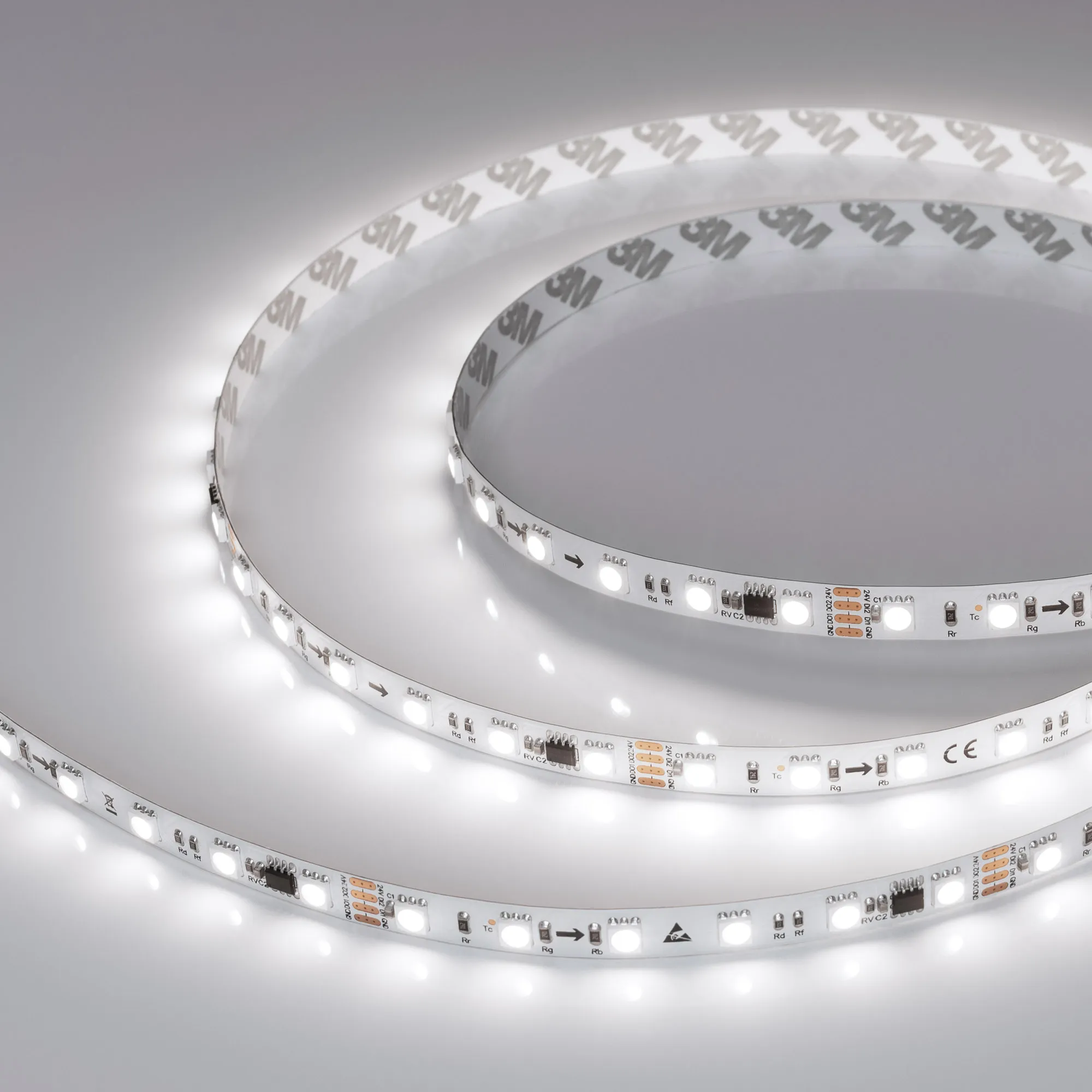 Лента светодиодная SPI-B60-10mm 24V White6000-PX6-RAM (15 W/m, IP20, 5060, 5m) (Arlight, бегущий огонь) - изображение товара