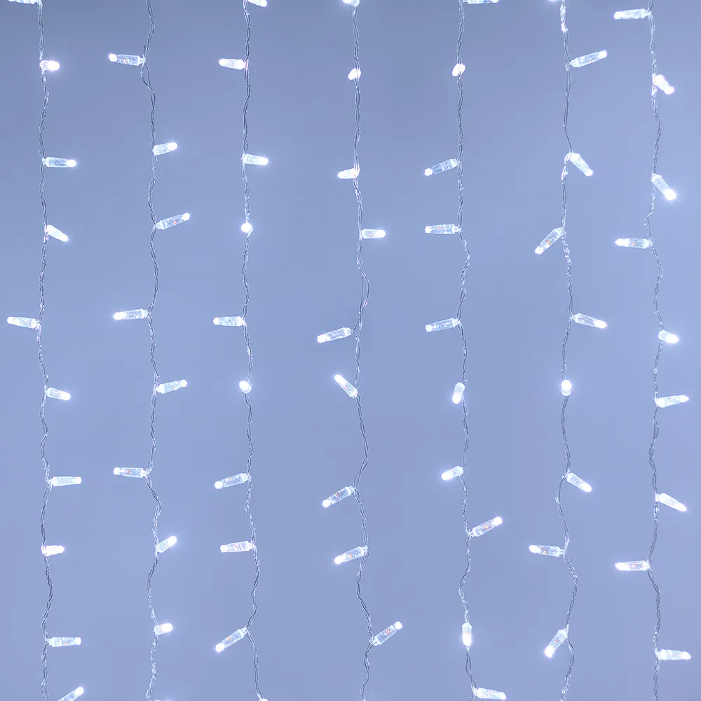 Светодиодная гирлянда ARD-CURTAIN-CLASSIC-2000x9000-CLEAR-2200LED White (230V, 120W) (Ardecoled, IP65) - изображение товара